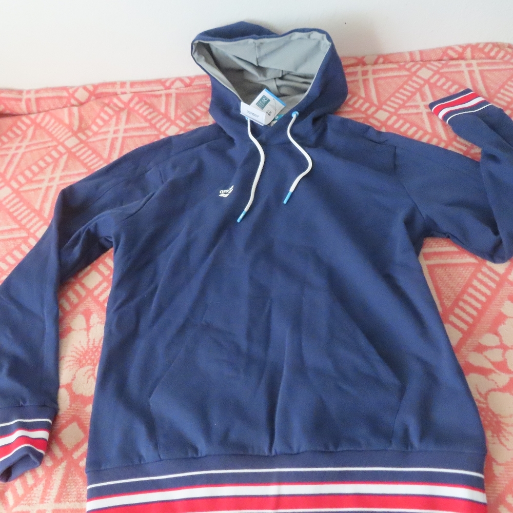 Arena Americana Collection Hoodie Athleisure design Unisex Reg fit USA Flag L
